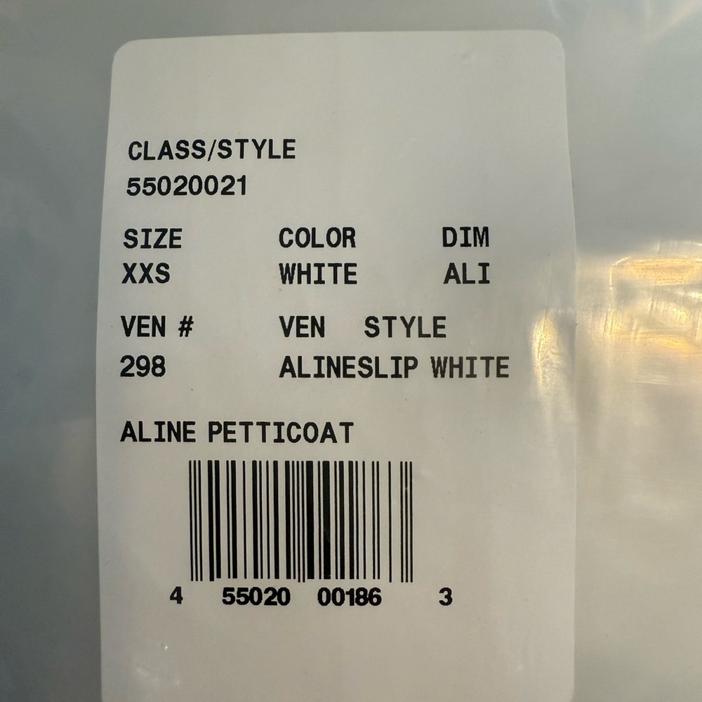 White Aline Petticoat